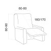 Stretch Recliner Armchair Cover Orinoco