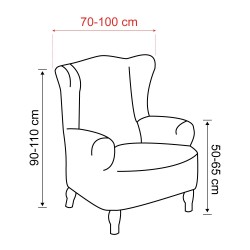 Mila Wingback Armchair Cover