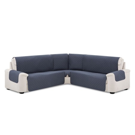 Polster reversible quilted corner sofa cover