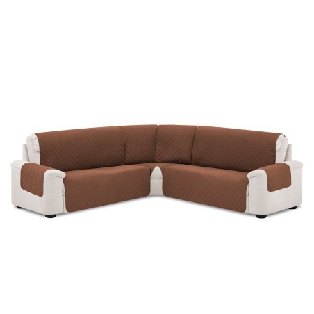 Polster reversible quilted corner sofa cover