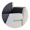Polster reversible quilted corner sofa cover
