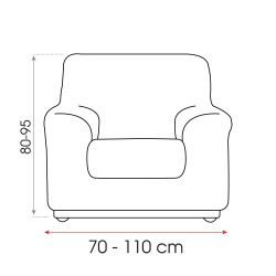 2-Piece Bi Stretch Sofa Cover Stark