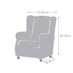 Super Stretch Wing Chair Cover Roque