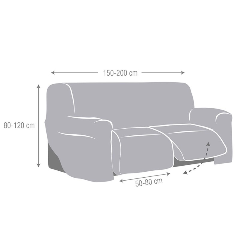 Roque 3-Seater 2 Feet Relaxation Super Stretch Sofa Cover